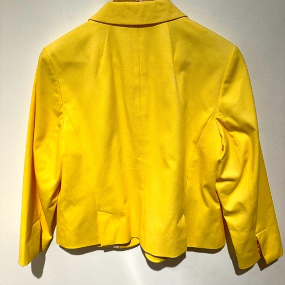 Vintage Talbots Yellow Button Front Blazer Size Small - Picture 6 of 6